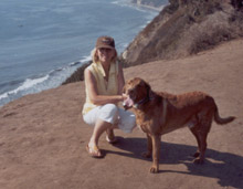 Kathleen St. James and her Dog